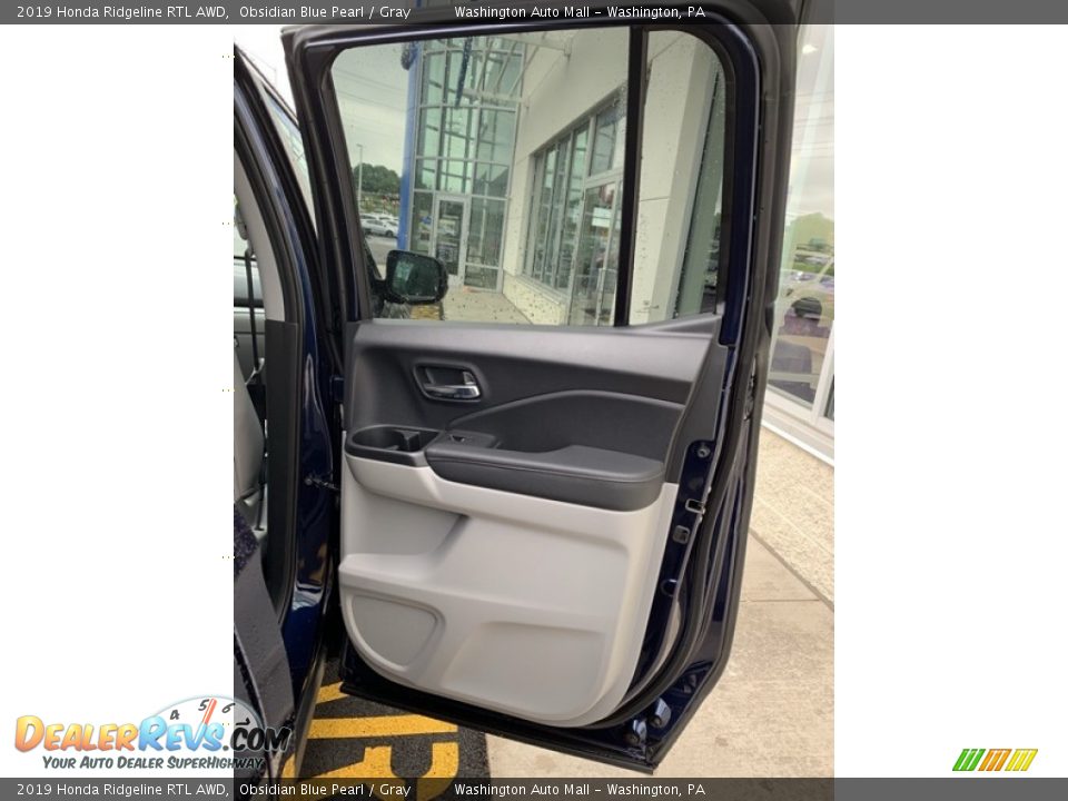 2019 Honda Ridgeline RTL AWD Obsidian Blue Pearl / Gray Photo #23