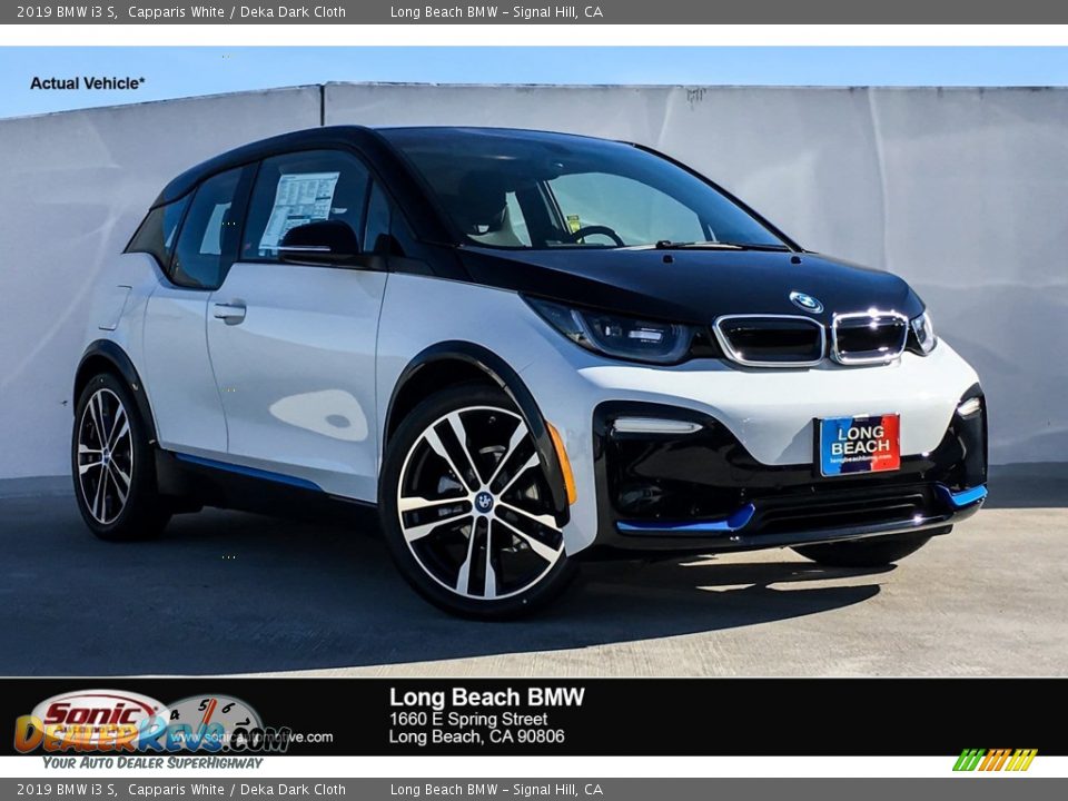 2019 BMW i3 S Capparis White / Deka Dark Cloth Photo #1