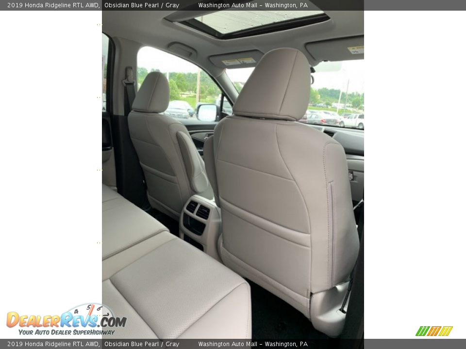 2019 Honda Ridgeline RTL AWD Obsidian Blue Pearl / Gray Photo #25