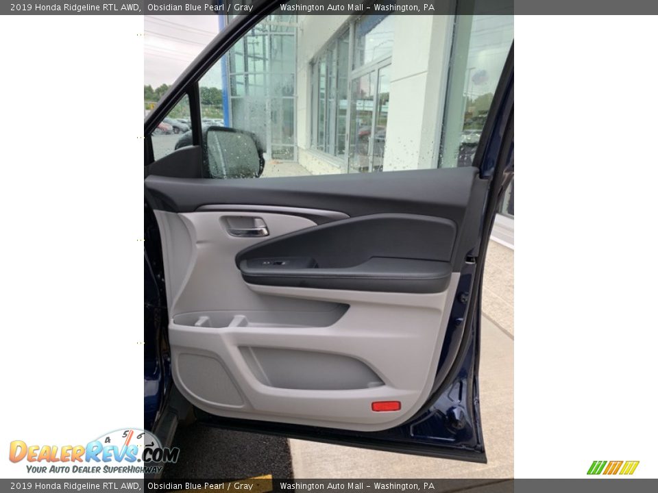 2019 Honda Ridgeline RTL AWD Obsidian Blue Pearl / Gray Photo #26
