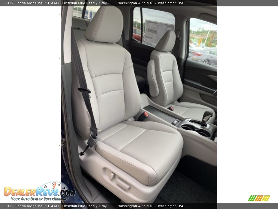 2019 Honda Ridgeline RTL AWD Obsidian Blue Pearl / Gray Photo #27