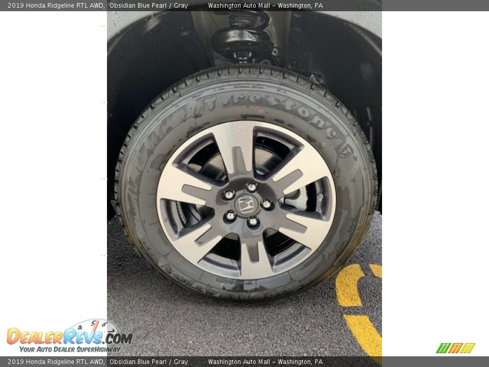 2019 Honda Ridgeline RTL AWD Obsidian Blue Pearl / Gray Photo #29