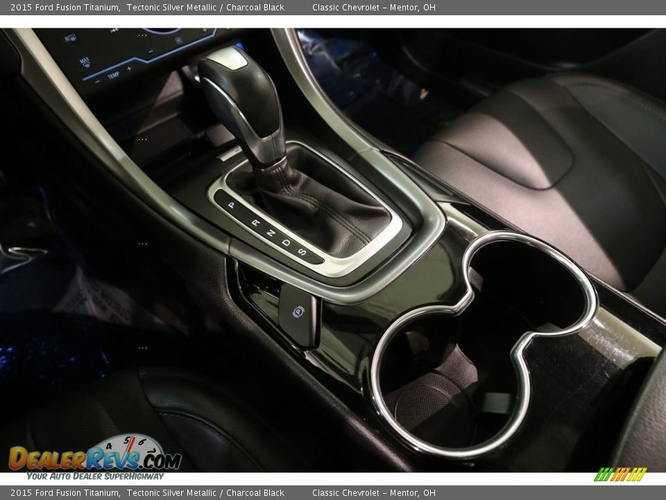 2015 Ford Fusion Titanium Tectonic Silver Metallic / Charcoal Black Photo #15