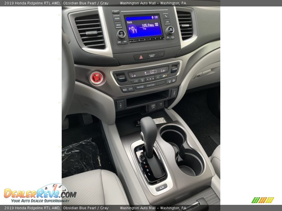 2019 Honda Ridgeline RTL AWD Obsidian Blue Pearl / Gray Photo #31