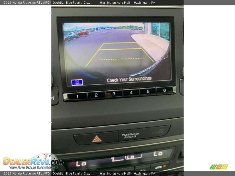 2019 Honda Ridgeline RTL AWD Obsidian Blue Pearl / Gray Photo #32