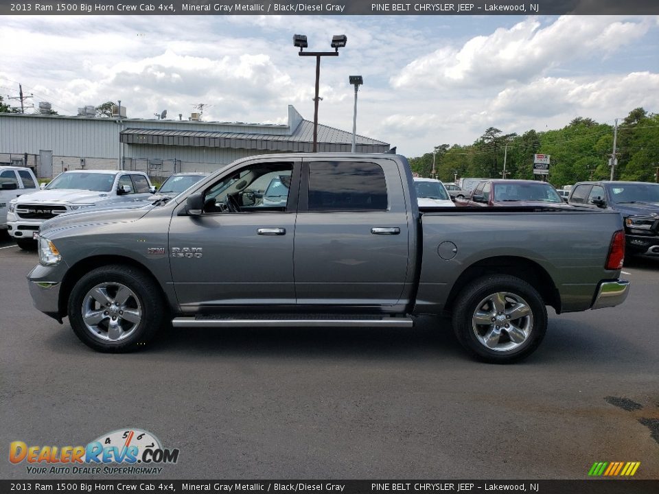 2013 Ram 1500 Big Horn Crew Cab 4x4 Mineral Gray Metallic / Black/Diesel Gray Photo #4