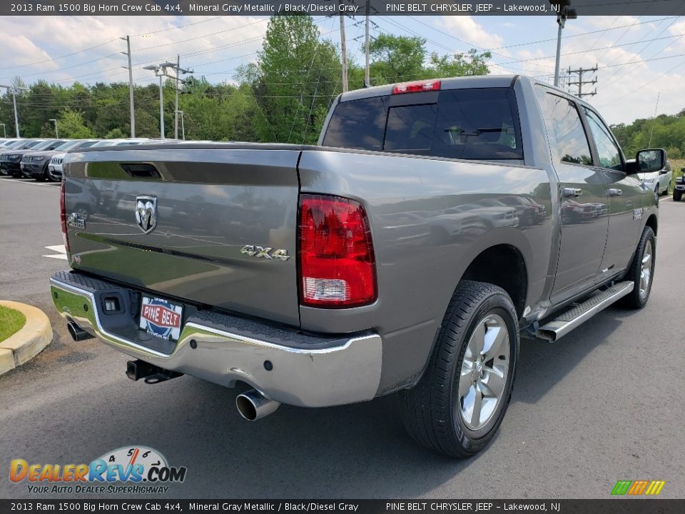 2013 Ram 1500 Big Horn Crew Cab 4x4 Mineral Gray Metallic / Black/Diesel Gray Photo #7