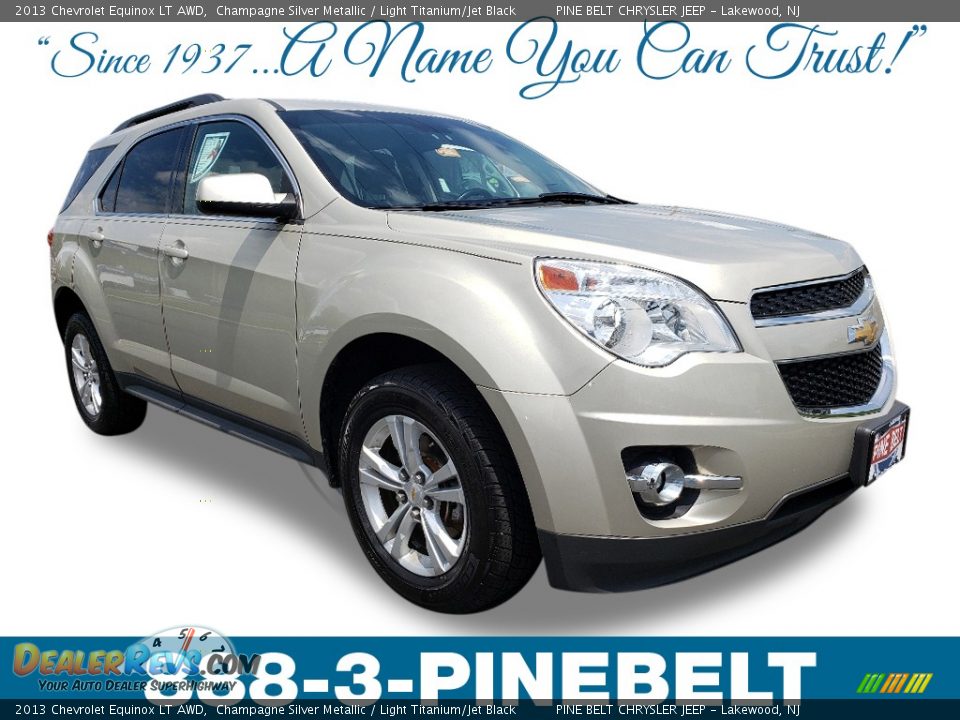 2013 Chevrolet Equinox LT AWD Champagne Silver Metallic / Light Titanium/Jet Black Photo #1
