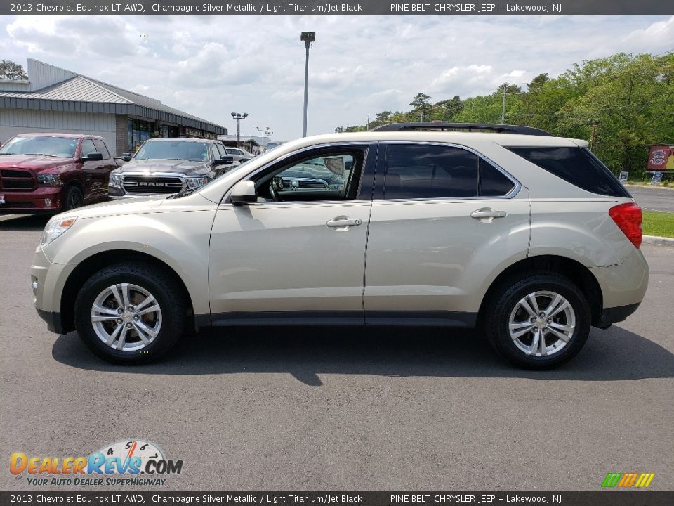 2013 Chevrolet Equinox LT AWD Champagne Silver Metallic / Light Titanium/Jet Black Photo #4