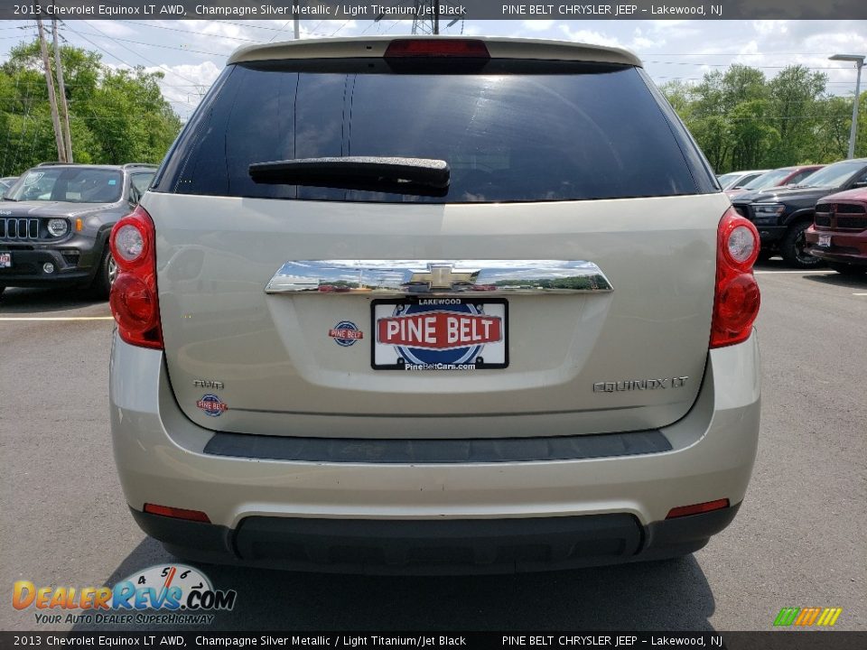 2013 Chevrolet Equinox LT AWD Champagne Silver Metallic / Light Titanium/Jet Black Photo #6