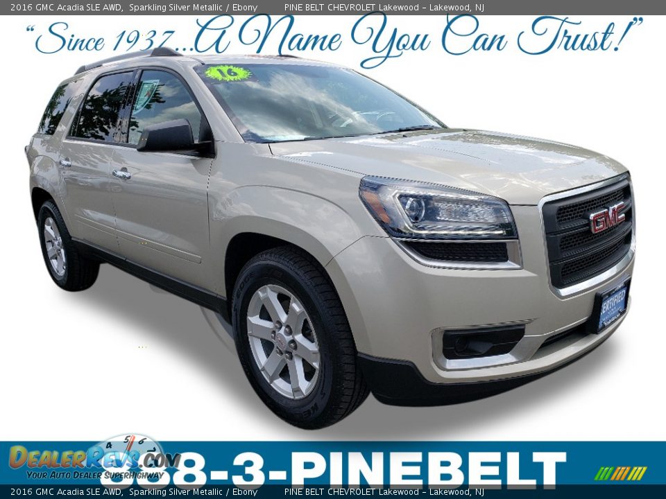 2016 GMC Acadia SLE AWD Sparkling Silver Metallic / Ebony Photo #1