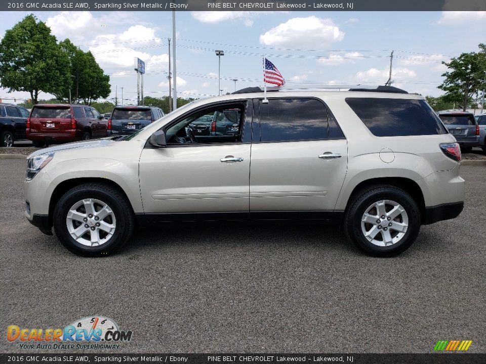 2016 GMC Acadia SLE AWD Sparkling Silver Metallic / Ebony Photo #4