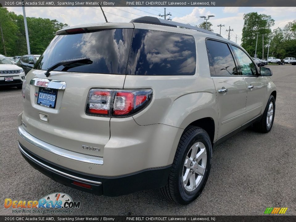 2016 GMC Acadia SLE AWD Sparkling Silver Metallic / Ebony Photo #7