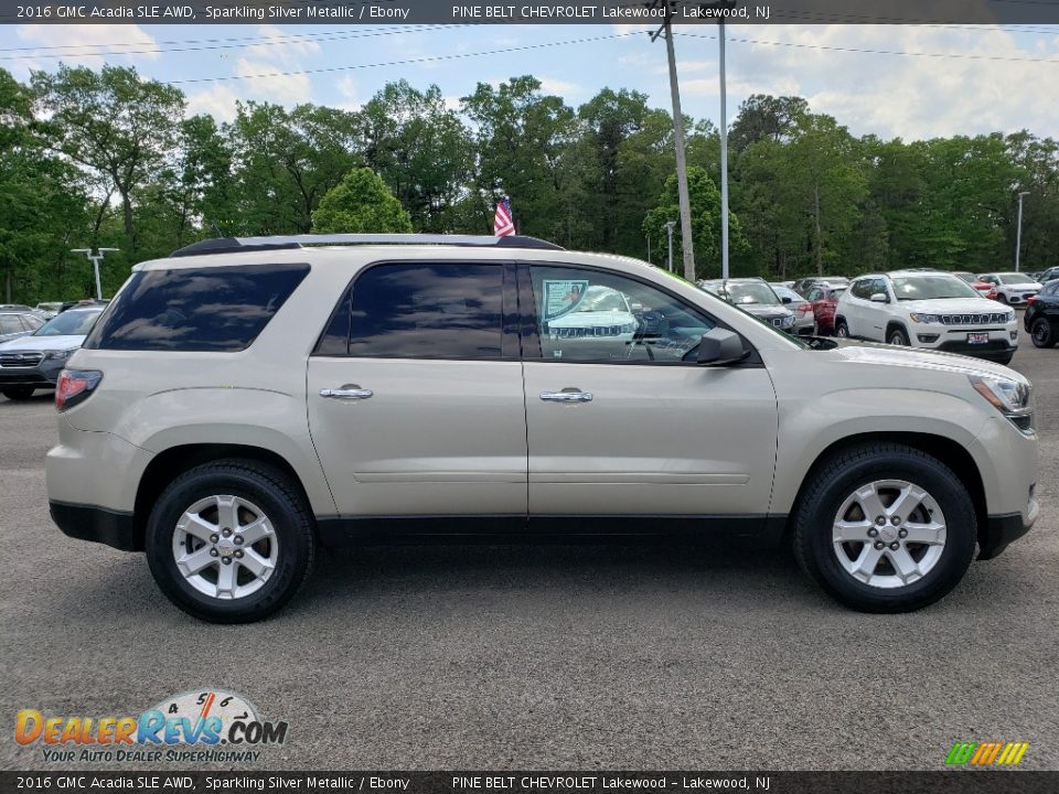 2016 GMC Acadia SLE AWD Sparkling Silver Metallic / Ebony Photo #8