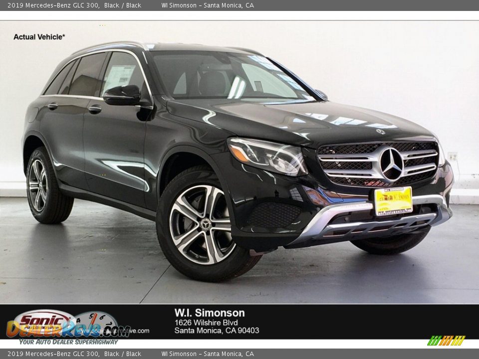 2019 Mercedes-Benz GLC 300 Black / Black Photo #1