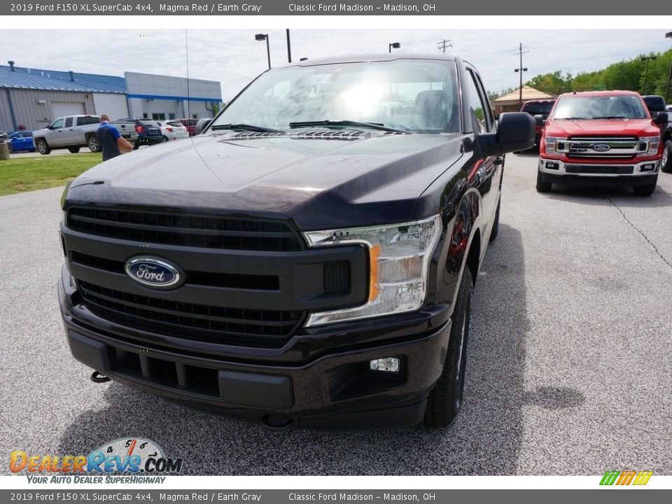 2019 Ford F150 XL SuperCab 4x4 Magma Red / Earth Gray Photo #1