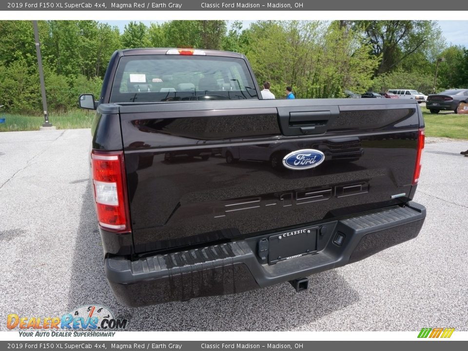 2019 Ford F150 XL SuperCab 4x4 Magma Red / Earth Gray Photo #3