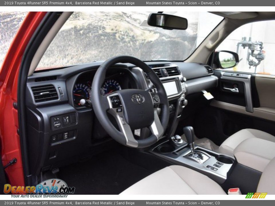2019 Toyota 4Runner SR5 Premium 4x4 Barcelona Red Metallic / Sand Beige Photo #5