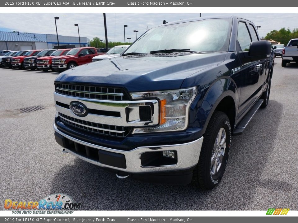 2019 Ford F150 XLT SuperCab 4x4 Blue Jeans / Earth Gray Photo #1