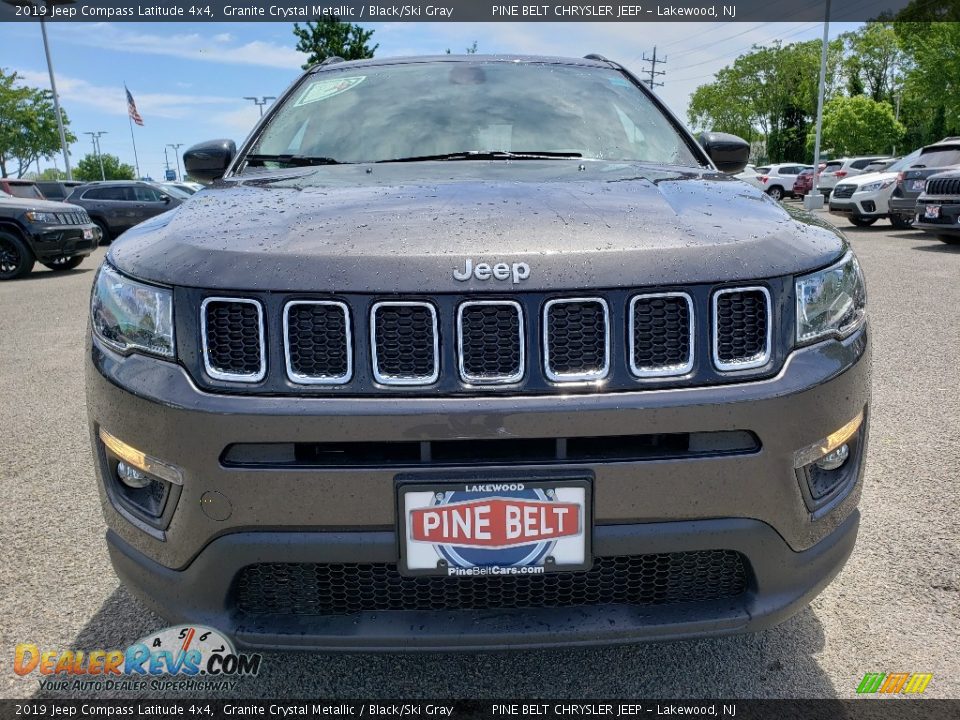 2019 Jeep Compass Latitude 4x4 Granite Crystal Metallic / Black/Ski Gray Photo #2