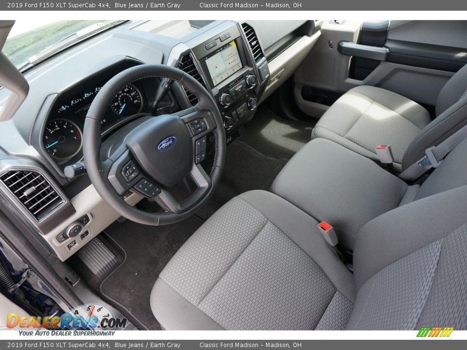 2019 Ford F150 XLT SuperCab 4x4 Blue Jeans / Earth Gray Photo #4