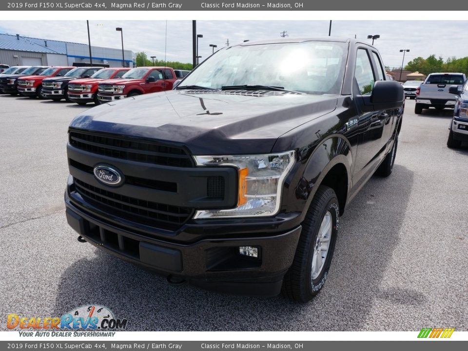 2019 Ford F150 XL SuperCab 4x4 Magma Red / Earth Gray Photo #1