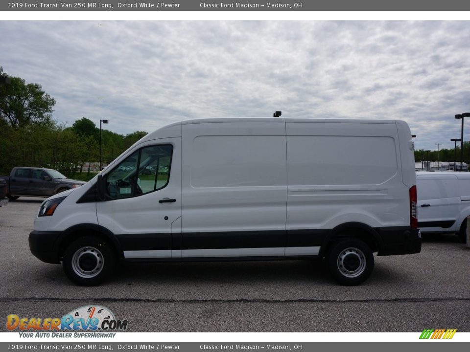 Oxford White 2019 Ford Transit Van 250 MR Long Photo #2
