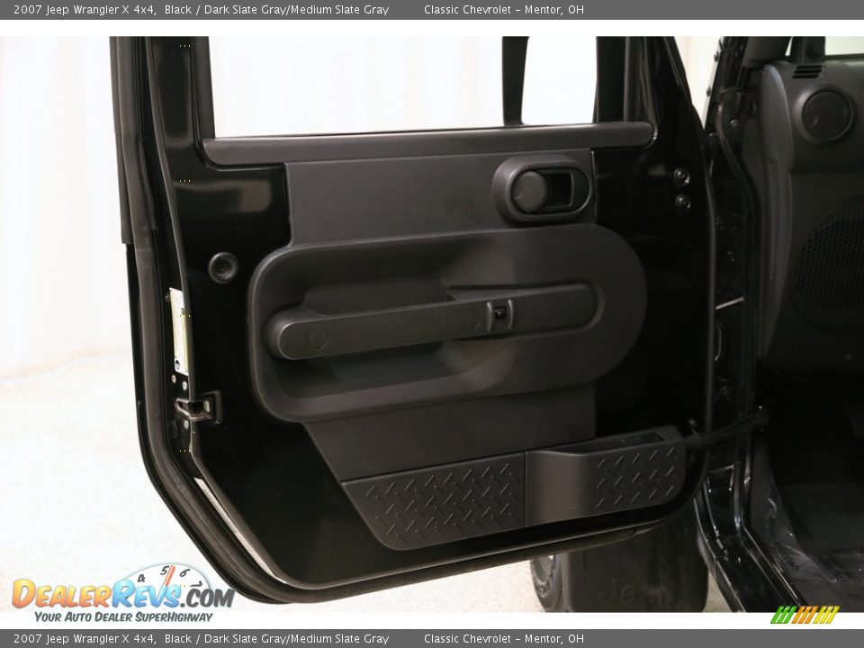 2007 Jeep Wrangler X 4x4 Black / Dark Slate Gray/Medium Slate Gray Photo #4