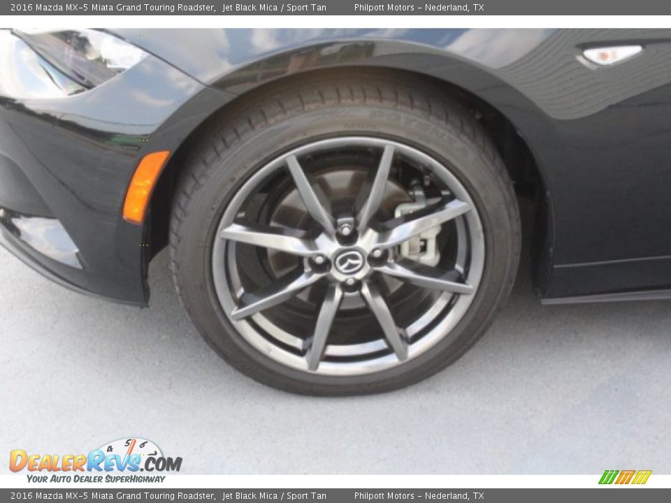2016 Mazda MX-5 Miata Grand Touring Roadster Jet Black Mica / Sport Tan Photo #5