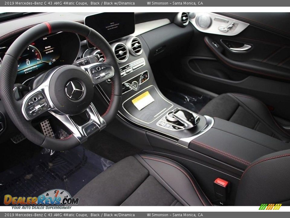 Black w/Dinamica Interior - 2019 Mercedes-Benz C 43 AMG 4Matic Coupe Photo #7
