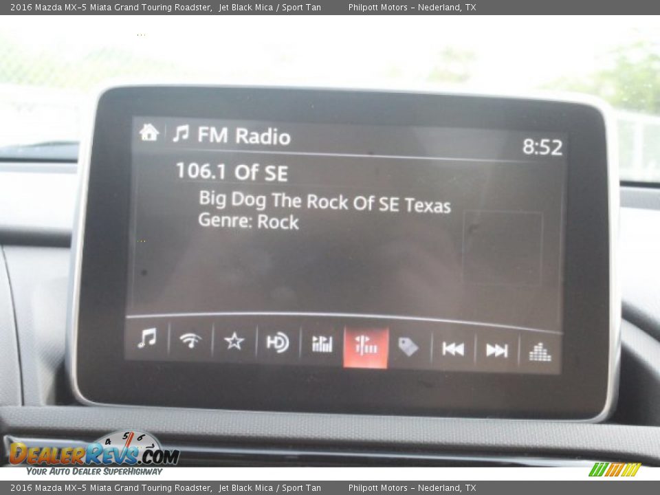 2016 Mazda MX-5 Miata Grand Touring Roadster Jet Black Mica / Sport Tan Photo #13