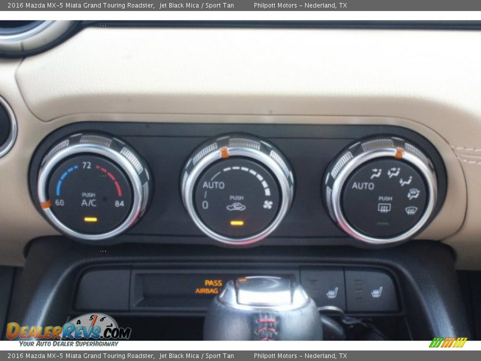 2016 Mazda MX-5 Miata Grand Touring Roadster Jet Black Mica / Sport Tan Photo #14