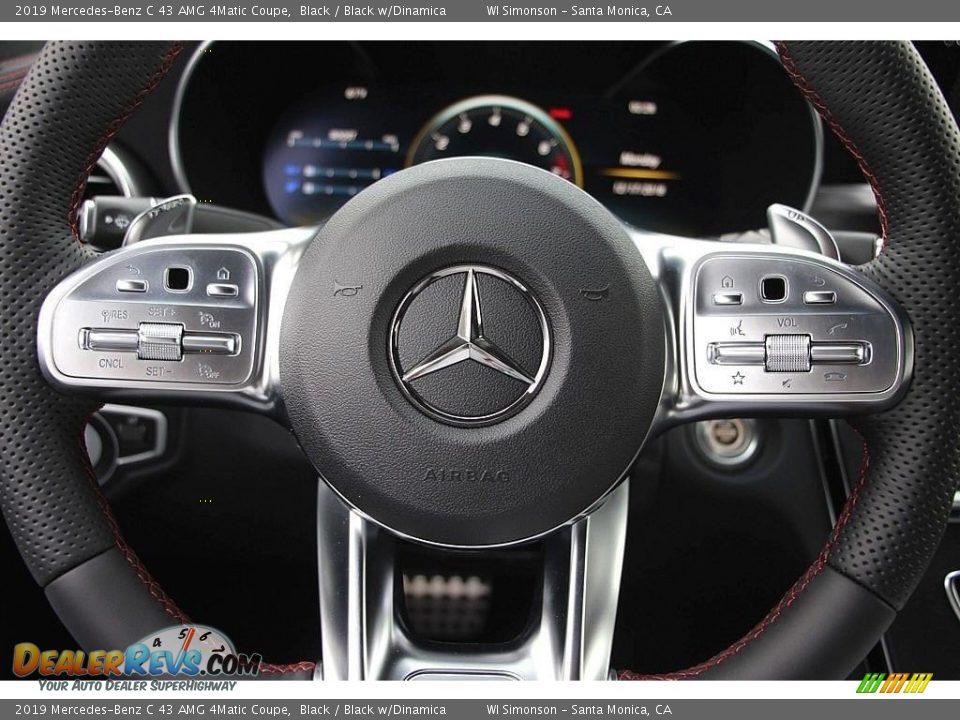2019 Mercedes-Benz C 43 AMG 4Matic Coupe Steering Wheel Photo #14