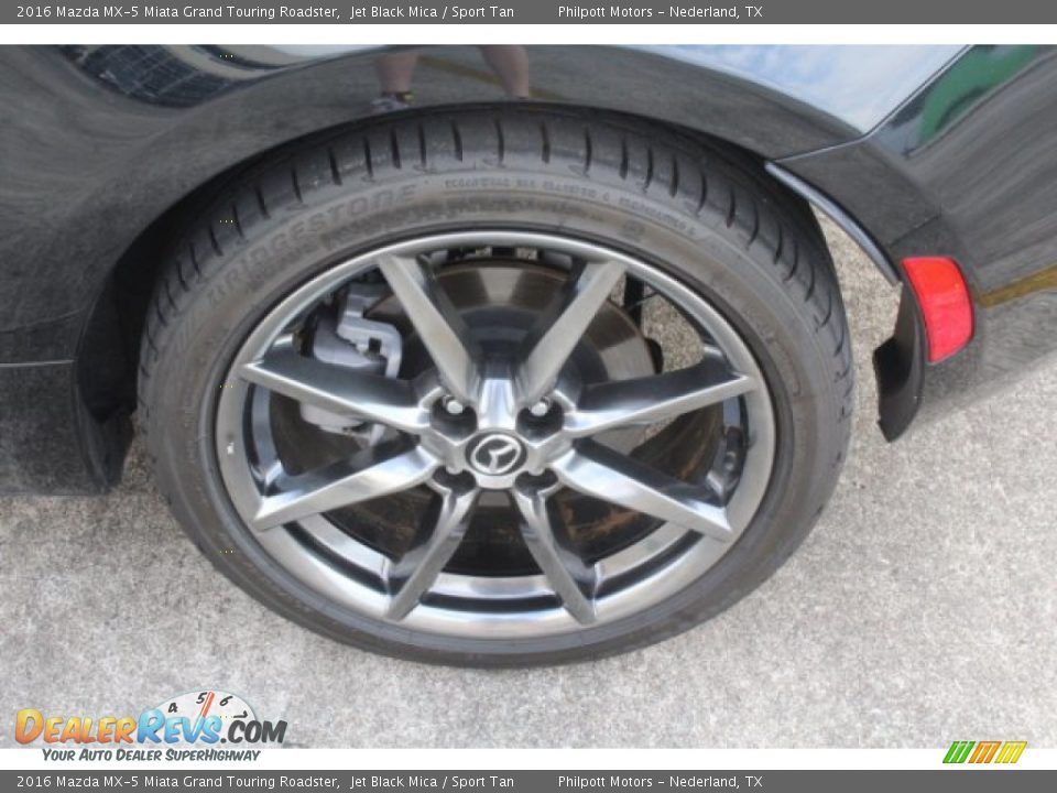 2016 Mazda MX-5 Miata Grand Touring Roadster Jet Black Mica / Sport Tan Photo #18