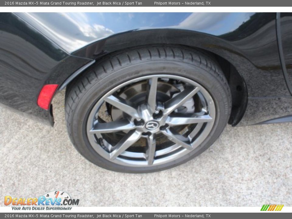 2016 Mazda MX-5 Miata Grand Touring Roadster Jet Black Mica / Sport Tan Photo #20