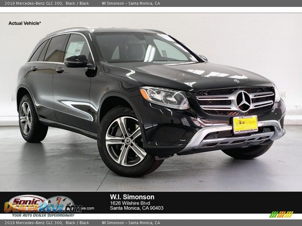 2019 Mercedes-Benz GLC 300 Black / Black Photo #1