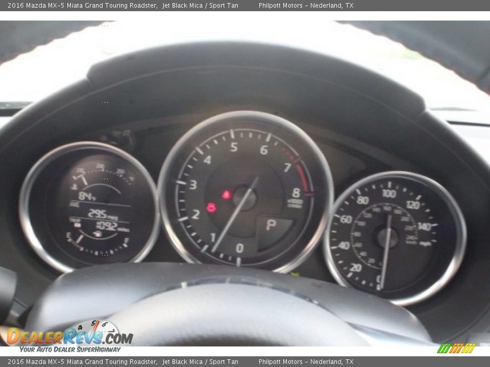 2016 Mazda MX-5 Miata Grand Touring Roadster Jet Black Mica / Sport Tan Photo #24