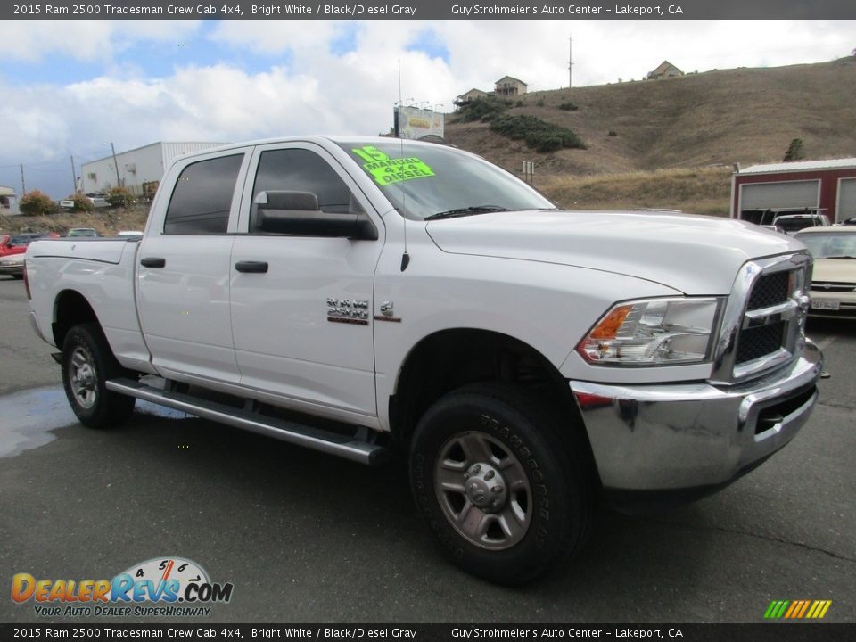 2015 Ram 2500 Tradesman Crew Cab 4x4 Bright White / Black/Diesel Gray Photo #1