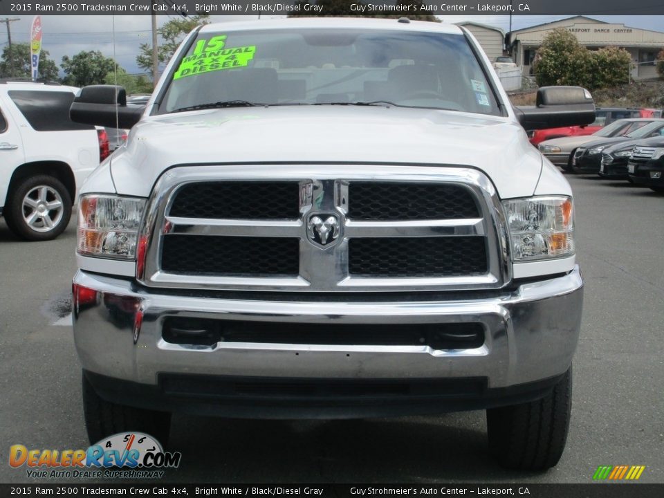 2015 Ram 2500 Tradesman Crew Cab 4x4 Bright White / Black/Diesel Gray Photo #2