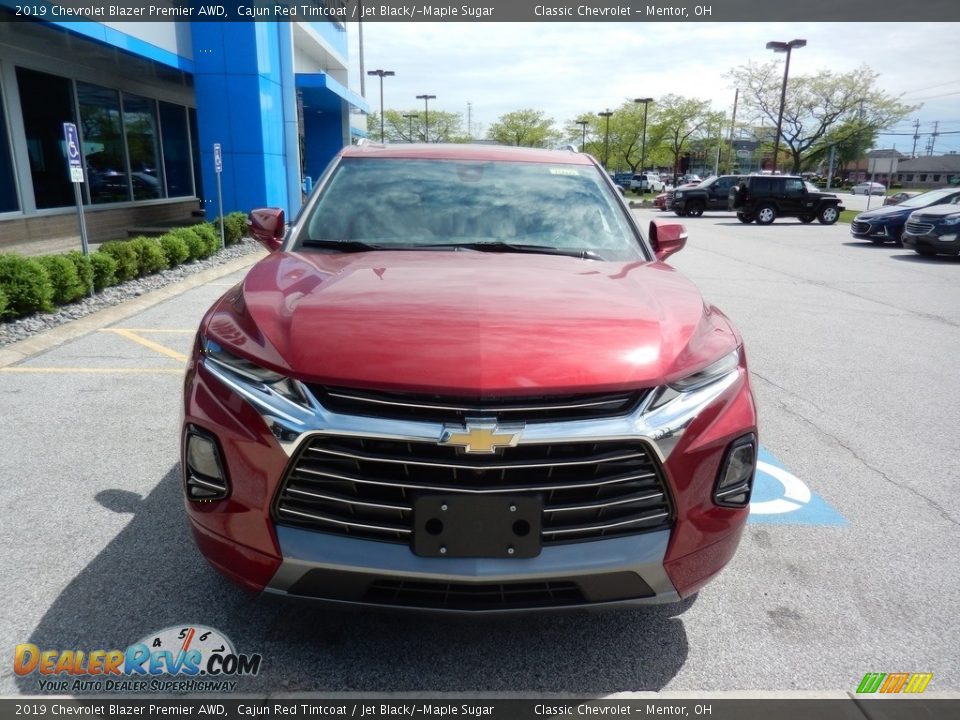 2019 Chevrolet Blazer Premier AWD Cajun Red Tintcoat / Jet Black/­Maple Sugar Photo #2