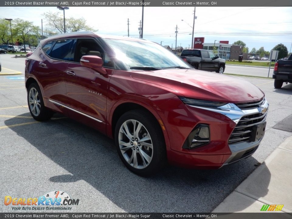 2019 Chevrolet Blazer Premier AWD Cajun Red Tintcoat / Jet Black/­Maple Sugar Photo #3