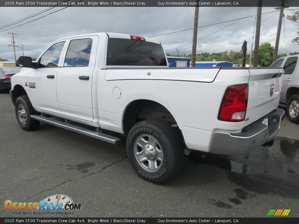 2015 Ram 2500 Tradesman Crew Cab 4x4 Bright White / Black/Diesel Gray Photo #5