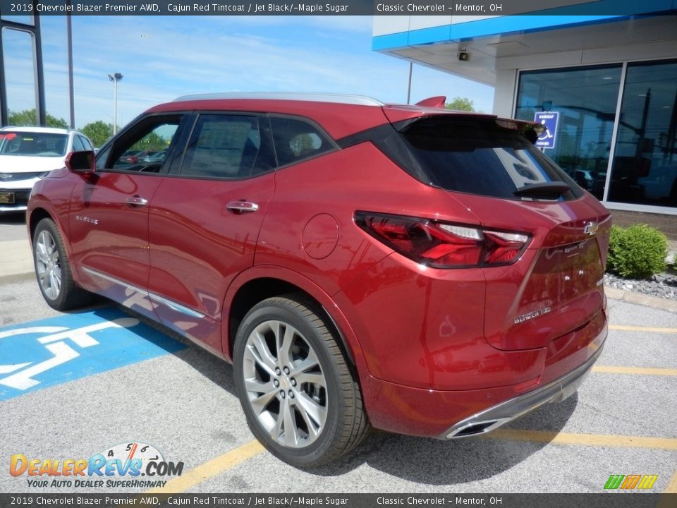 2019 Chevrolet Blazer Premier AWD Cajun Red Tintcoat / Jet Black/­Maple Sugar Photo #5