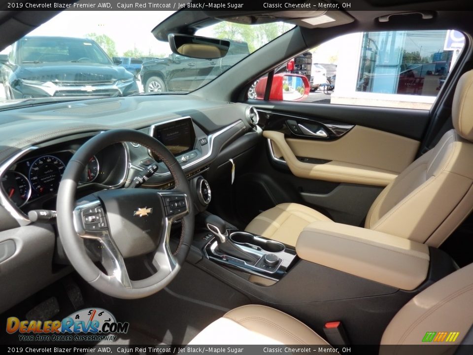 2019 Chevrolet Blazer Premier AWD Cajun Red Tintcoat / Jet Black/­Maple Sugar Photo #6