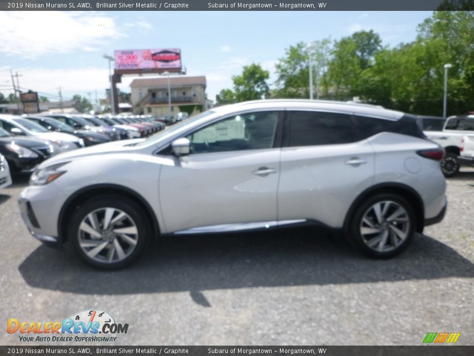 2019 Nissan Murano SL AWD Brilliant Silver Metallic / Graphite Photo #7