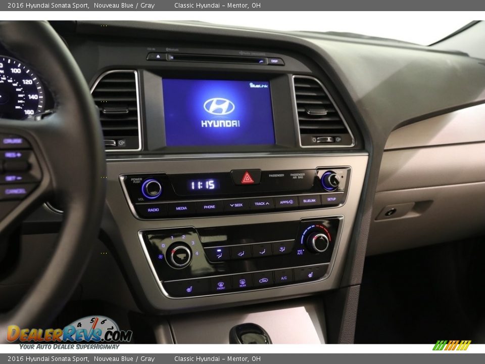 2016 Hyundai Sonata Sport Nouveau Blue / Gray Photo #9