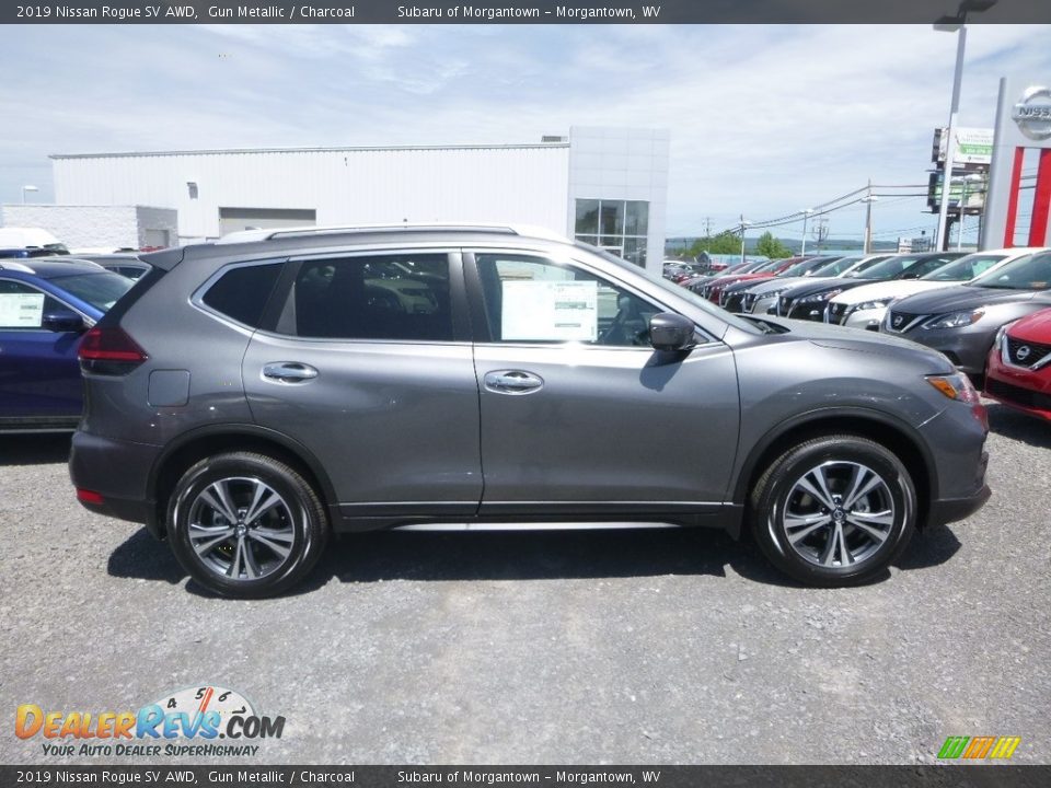 2019 Nissan Rogue SV AWD Gun Metallic / Charcoal Photo #3