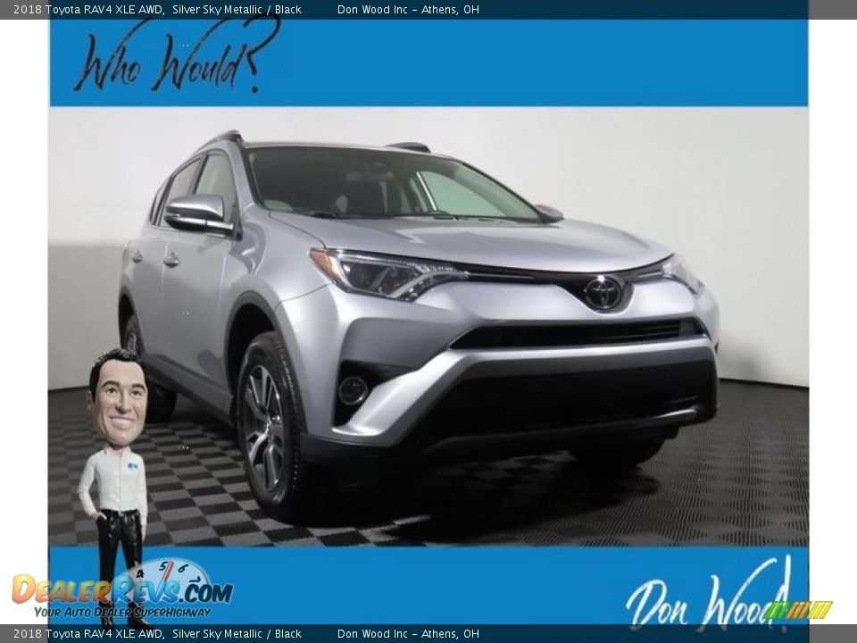 2018 Toyota RAV4 XLE AWD Silver Sky Metallic / Black Photo #1