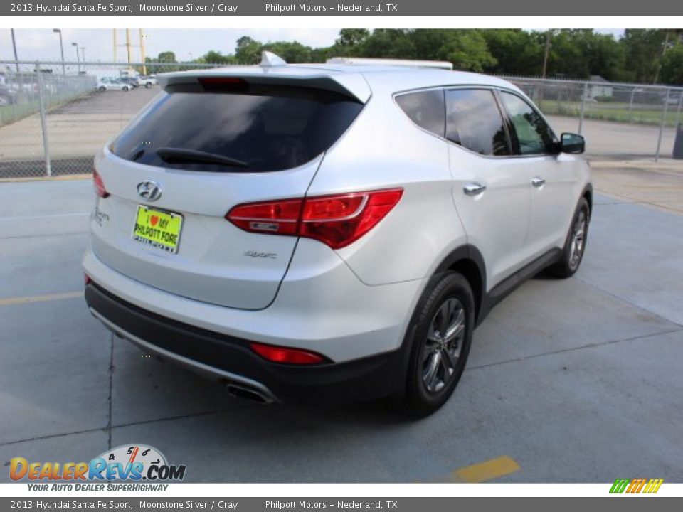 2013 Hyundai Santa Fe Sport Moonstone Silver / Gray Photo #7