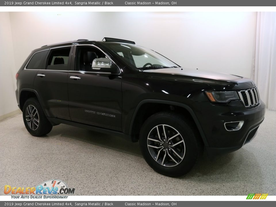 2019 Jeep Grand Cherokee Limited 4x4 Sangria Metallic / Black Photo #1